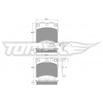 TOMEX Brakes Bremsbelagsatz, Scheibenbremse
